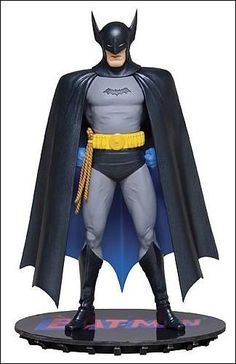 the batman action figure is on display