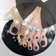 お洒落うる艶cleanグレーブラックstylish beautyワンカラー×FOOT 大東市 住道 ネイル プライベートサロン モアネイル Nails, Beauty