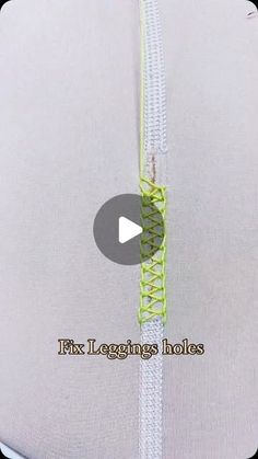 the video shows how to tie an unzipped piece of fabric