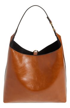 This slouchy calfskin-leather hobo bag blends a modern aesthetic with a '70s folk spirit, and of course has the Marcie line's signature slip-tassel closure. Bridge-tassel closure Shoulder strap Interior zip wall pocket Protective metal feet Leather Made in Italy Designer Handbags This brand has B Corp certification, representing business practices with emphasis on social and environmental performance, accountability and transparency This brand meets Nordstrom Responsible Brands criteria: brand a Brown Calf Leather Bucket Bag With Gold-tone Hardware, Chic Leather-lined Hobo Bag For Work, Leather Hobo Bag With Leather Lining For Work, Chic Cognac Hobo Bag With Detachable Handle, Designer Leather Hobo Bag For Shopping, Brown Calf Leather Bucket Bag For Work, Evening Brown Hobo Bag With Leather Lining, Brown Leather Lined Hobo Bag For Evening, Designer Leather Hobo Bag For Work