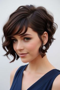 27+ Cute Short Hairstyles for Prom 20 Messy Mens Haircut, Victoria Beckham Bob, Hairstyles Jennifer Aniston, Hair Bun Stick, Bun Stick, Cute Short Hairstyles, Hairstyles For Prom, Prom Hairstyles For Short Hair, Short Curly Haircuts