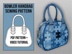 a handbag sewing pattern with video instructions