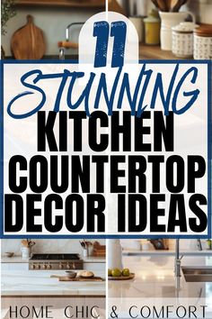 kitchen countertop decor, kitchen decorating ideas, kitchen counter styling, kitchen island styling