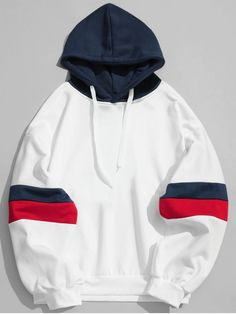 [45% OFF] [HOT] 2020 Drawstring Splicing Color Block Hoodie In WHITE | ZAFUL Singapore Clothes Type: Hoodies Style: Fashion Pattern Type: Patchwork Material: Cotton,Polyester Shirt Length: Regular Sleeves Length: Full Season: Winter,Fall Weight: 0.5270kg Package: 1 x Hoodie Hoodie Sample, Hoodies Style, Color Block Hoodie, Cheap Sweatshirts, Latest Mens Fashion, Funny Hoodies, Hoodies And Sweatshirts, Mens Casual Outfits, Mens Sweatshirts Hoodie