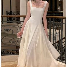 Lasaky - White Halter Neck Dress with Ballet-Inspired Long Skirt Design White Halter Neck Dress, Summer Prom Dress, Womens Evening Gowns, Ivory Prom Dresses, Birthday Clothes, Party Mode, White Dress Party, Evening Dress Fashion, Aesthetic Stuff