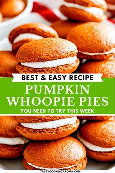 The Best Pumpkin Whoopie Pies for Fall Pumpkin Dessert Ideas