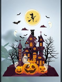 Spook up your home with these easy and affordable DIY Halloween decorations! 🎃👻 #DIYHalloween #HalloweenDecor #HalloweenDIY #DIYDecor #HalloweenCrafts #DIYProjects #HalloweenInspo #HalloweenIdeas #DIYHomeDecor" Windows Background, Animal Fruit, Spooky Decorations, Living Room Door, Wall Stickers Bedroom, Background Decoration