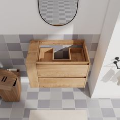 a bathroom with a sink, mirror and toilet paper dispenser in it