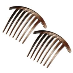 Unique Bargains 2 Pcs French Twist 7 Teeth Comb Small Side Combs Teeth Hair Combs Hair Clip Comb Resin 4.1"x3.31" Brown Features: These hair clip combs are made of resin material, durable and small, and comfortable to daily wear. The hair combs are good quality combs. Classic hair side combs for ladies. Good for DIY and crafting, you can combine the side comb with beads, ribbons, rhinestones, crystals, and metal into an exquisite hair comb. A fashion hair tool for curly wavy straight, and frizzy French Twist Pin, Bamboo Comb, Bamboo Hair Comb Set, Antique Brush And Comb Set, Art Deco Hair Combs, Side Comb, Hair Comb Clips, Classic Hair, Hair Tool