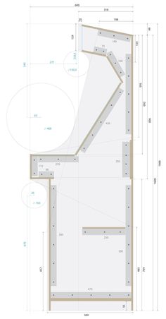 the floor plan for a bathroom with an overhead shower