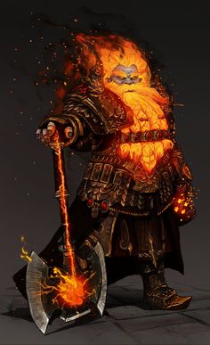 Dnd Deity Art, Forge Domain Cleric, Dnd Character Ideas Art, Dwarven Smith, Dwarves Dnd, Duergar Dnd, Dungeons And Dragons Artwork, Dwarves Art, Dominik Mayer