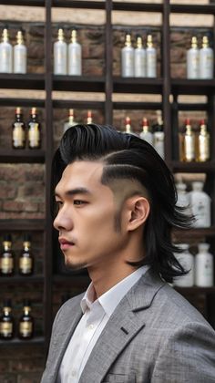 Discover the Best Asian Men Hairstyle Trends for Long Hair and Short Fade Looks Taper Fade Asian, Bouncy Hair, Taper Fade