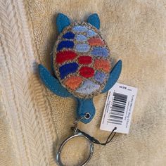 Nwt From A Smoke Free Home Mirror Bag, Lavender Butterfly, Keychain Fob, Lanyard Keychain, Vera Bradley Wallet, Feather Painting, Wristlet Keychain, African Violets, Mini Wallet