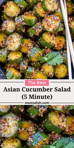 Asian Cucumber Recipe, Spicy Cucumber Salad, Marinated Cucumbers, Asian Cooking, Orzo