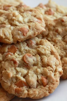 three cookies stacked on top of each other