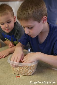 find the three kernels in one minute! Minute-to-Win-It Family Game Challenges Game Challenges, Youth Games, Bored At Home, Getting Bored, Family Fun Night