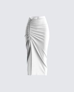 Skirts Cargo, Midi Skirt White, Classy Skirts, White Midi Skirt, Trendy Skirts, Stylish Skirts