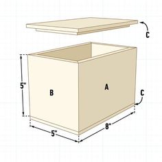 the measurements for an end table are shown