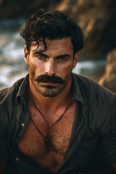 Mediterranean Men, Portuguese Men, Moustache Style, Moustaches Men, Mustache Men, Men Haircut Styles, Masculine Men