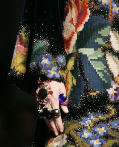 Textile Texture, Amy Winehouse, Textiles Fashion, Embroidery Fashion, Paul Gaultier, Jean Paul, Back To Black, Fashion Details, Beaded Embroidery