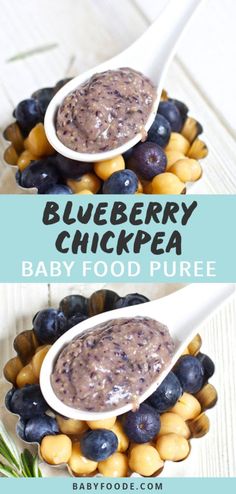 blueberry chickpea baby food pure