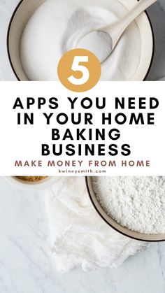 the top 5 apps you need in your home baking business to make money from home