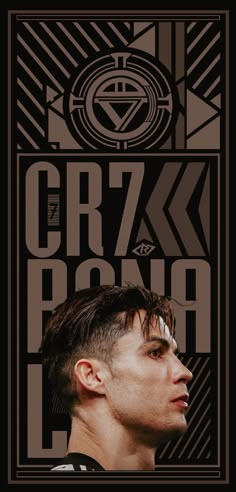 the poster for cr7k's upcoming album is shown in black and brown