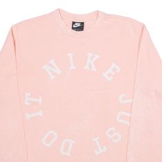 Item is in good used condition. >Size: M >Armpit To Armpit: 23" >Armpit To Cuff: 23" >Collar To Hem: 28" Pink M, Pink Sweatshirt, Mens Sweatshirts, Bleach, Cuff, Nike, Collar, Sweatshirts, Pink