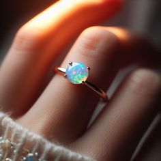 14k Stamped Opal Promise Ring, Dragons Breath Fire Opal, Moonstone Engagement Ring Rose Gold, Fire Opal Engagement Ring, Ethiopian Opal Jewelry, Blue Opal Ring, Opal Wedding Rings, Ethiopian Opal Ring, Moonstone Engagement