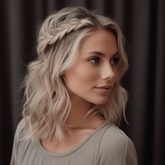 Whimsical Fishtail Braid Fishtail Braid, Bridesmaid Hair Short, Shoulder Length Hair Cuts, Braids For Short Hair, Fish Tail Braid, Wedding Hair And Makeup, Shoulder Length Hair, Great Hair