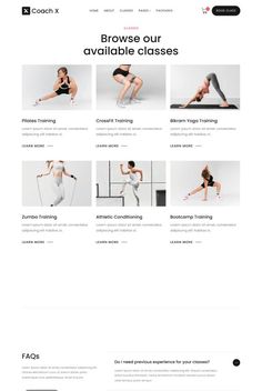 Fitness Coach HTML CSS Website Theme Fitness Coach Website, Online Fitness Coach, Website Photoshoot, School Website Templates, Crossfit Cardio, Webflow Website, Yoga Website, Webflow Templates