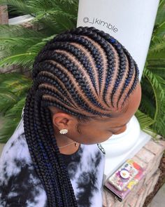 Ghanaian Lines, Ghanaian Hairstyles, Big Cornrows Hairstyles, Best Braid Styles, Feedin Braids, New Braided Hairstyles, Ghana Weaving, Cabello Afro Natural, Lemonade Braids