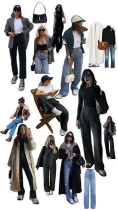 Denver Colorado Spring Outfit Inspo Japan Outfits, Collage Outfits, Ny Outfits, Colorado Outfits, Europe Outfits, Black Jean, Autumn Outfit, Outfit Inspo Fall, Denver Colorado