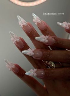 Cnd Nail Polish, Maquillage On Fleek, Beach Nail, Proof Of Concept, Girly Acrylic Nails, Almond Nails Designs, Bling Acrylic Nails, Nail Jewelry