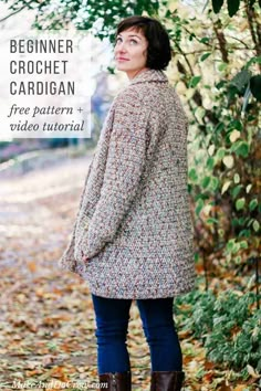 a woman standing in the leaves with her back turned to the camera and wearing boots