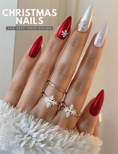 15 Christmas Nails Trendy Styles – Get Ready to Dazzle! 💅 Get ready to shine this holiday season with these Christmas Nails Trendy styles that everyone is raving about! From classic Christmas Nails Acrylic to stunning Christmas Gel Nails, there\'s a look for every occasion. 🎅✨ Looking for festive December Nails or sleek Winter Nails Acrylic? We\'ve got you covered. Embrace the holiday spirit with Xmas Nails and creative Christmas Nail Designs that will take Her Nails to the next level. Try Re. December Nails Christmas, Winter Nail Art Designs, Bright Nail Designs, December Nails, Gel Nail Art Designs, Elegant Christmas Trees, Daisy Nails, Christmas Gel Nails, Christmas Nails Acrylic