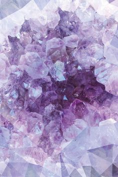 an abstract image of purple crystals on top of each other