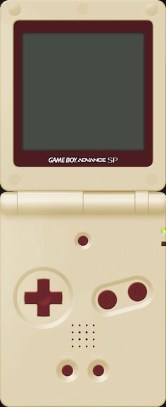 an old nintendo game boy advance is shown