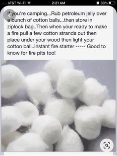 Camping Hacks Diy, Survival Life, Emergency Prepping, Cotton Balls, Simple Life Hacks, Diy Life Hacks, Survival Prepping