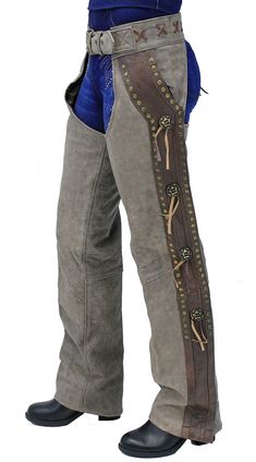 Chaps Reference, Cowboy Pants Outfit, Chaps Outfit, Cowboy Clothes, Western Pants, Chaps Pants