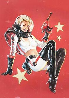 Expensive Things, Fallout Art, Sci Fi Comics, 60s Retro, Space Girl, Pulp Art, Science Fiction Art, Retro Futuristic, Pin Up Art