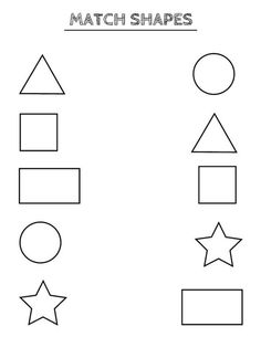 worksheet for kids to learn shapes