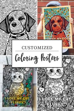 Customized coloring posters for all ages to color Color Activities, Kids Entertainment, Arts And Crafts For Kids, Adult Coloring, Custom Color, Color Me, Customized Gifts