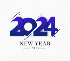 happy new year's resolution with the number twenty and forty - four in blue