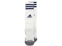 adidas Kids Copa Zone Cushion IV Over the Calf Sock (Toddler/Little Kid) - Kids Shoes : White/Dark Blue : Make sure you stay guarded on-and-off the field by slipping into the sporty adidas Kids Copa Zone Cushion IV Over the Calf Sock. Sold as a single-pair. Lightweight stretch fabrication offers a close fit with a comfortable feel. climalite fabric pulls moisture away from the skin and pushes it towards the outer fabric face for quick-drying comfort. Compression targeted arch offers additional s Over The Calf Socks, Toddler Socks, Adidas Kids, Calf Socks, Shoes White, Free Kids, Kids Shoes, Fashion Photography, Dark Blue