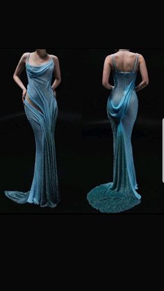 Blue gown Resort 2023, Blue Gown, Fashion Design Drawings, Reception Dress, Designs To Draw, How To Look Pretty, Runway Fashion, Fashion Inspo Outfits