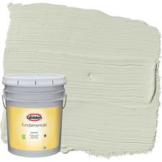 a gray paint with yellow accents