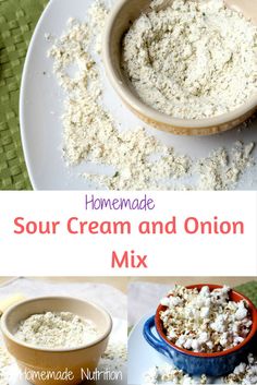 homemade sour cream and onion mix