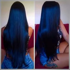 Dark Blue Hair, Hair Color Styles, Colourful Hair, Coloured Hair, Hair Dye Ideas, Awesome Hair, Hair Color Blue