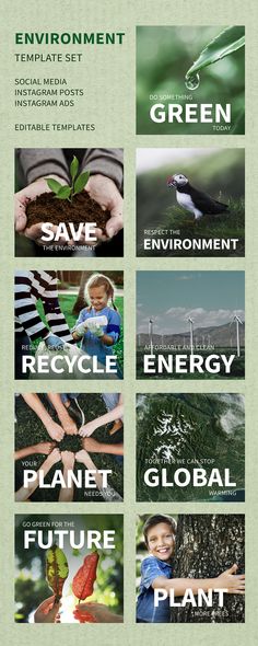 an image of some people holding plants in their hands with the words green on them